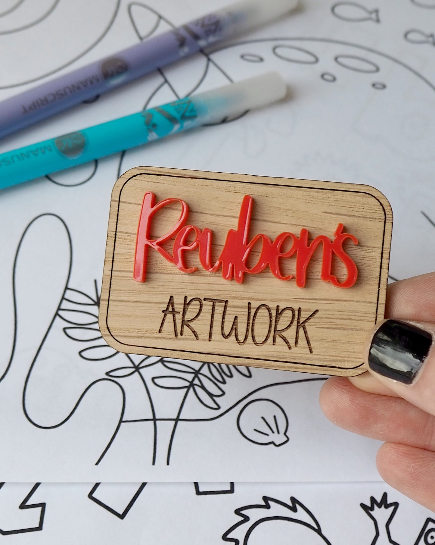 Personalised Artwork Fridge Magnet