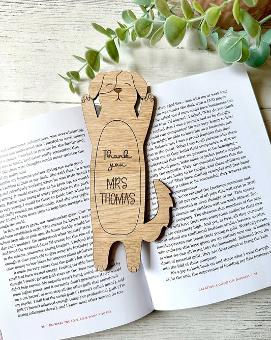 Personalised Dog Bookmark
