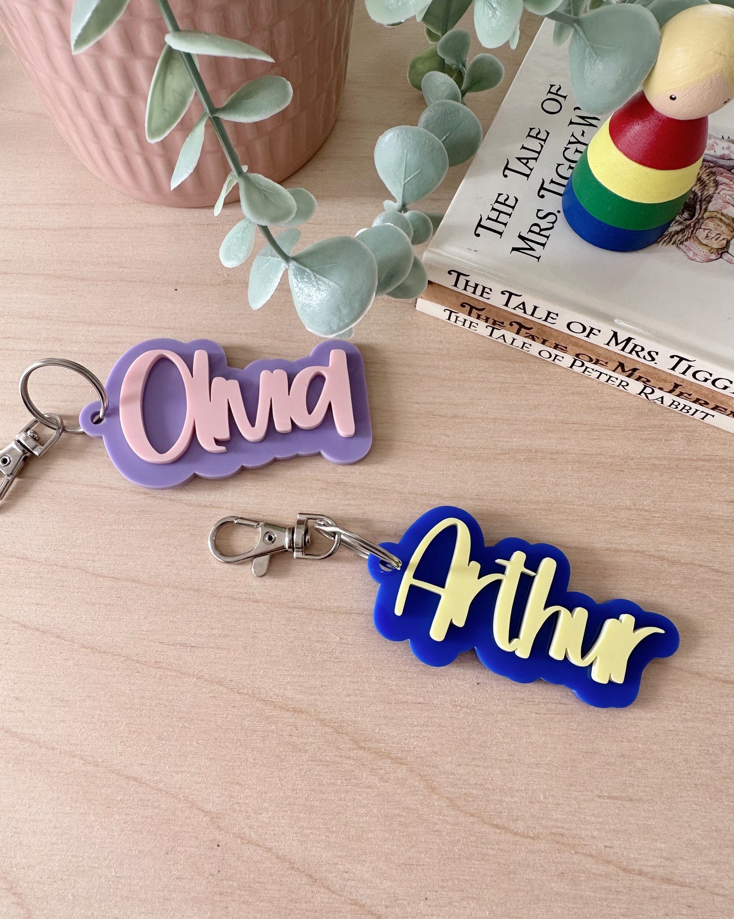 Personalised Acrylic Key Ring