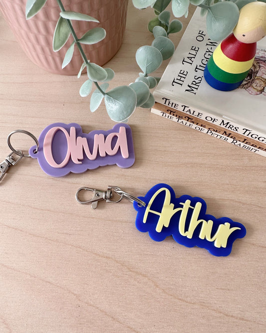 Personalised Acrylic Key Ring
