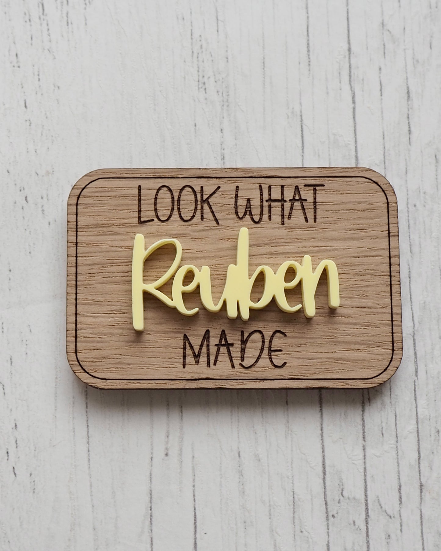 Personalised Look What I Made Fridge Magnet