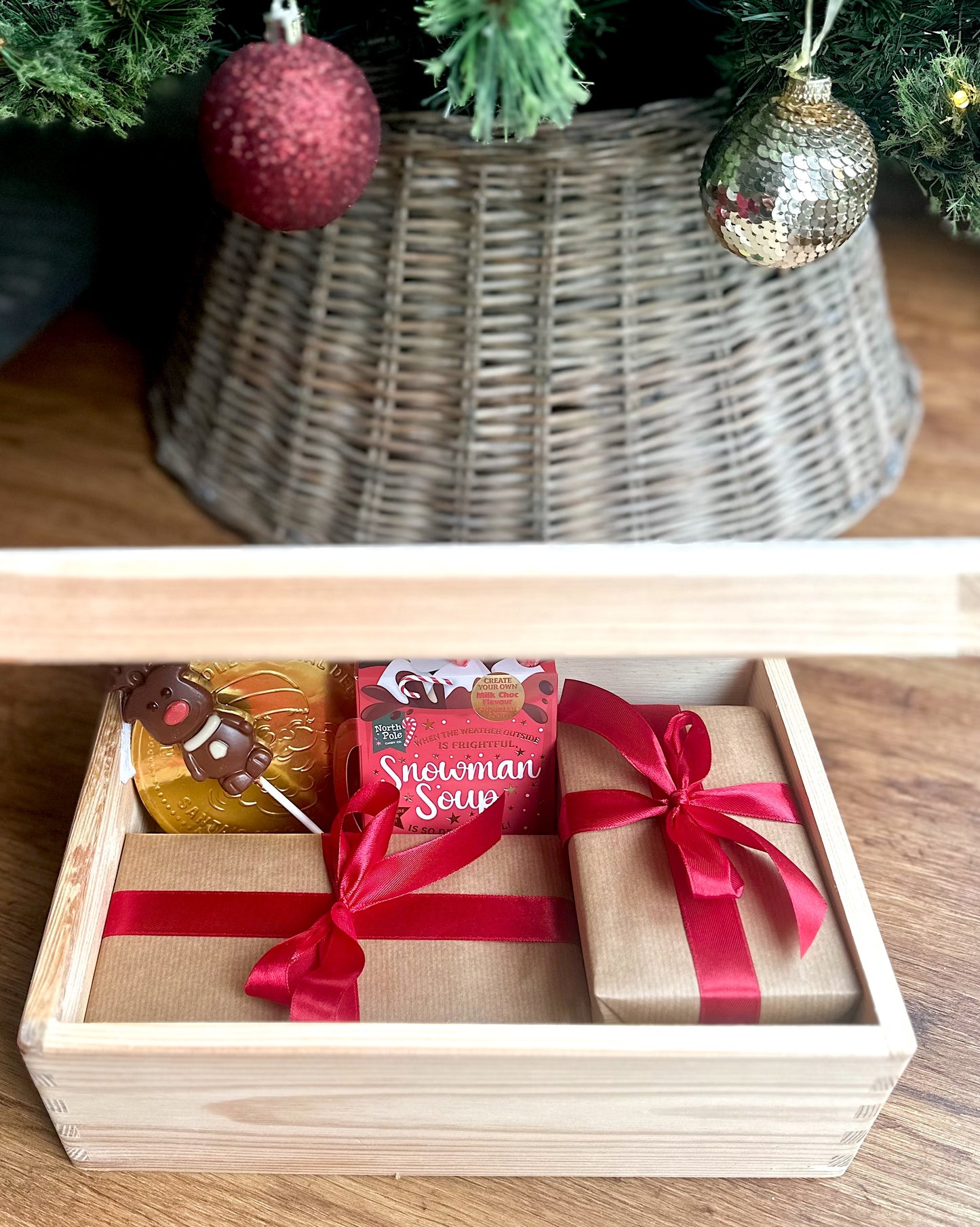 Personalised Wooden Christmas Box