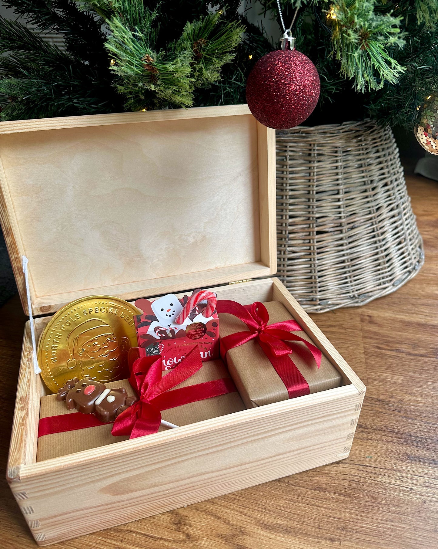 Personalised Wooden Christmas Box