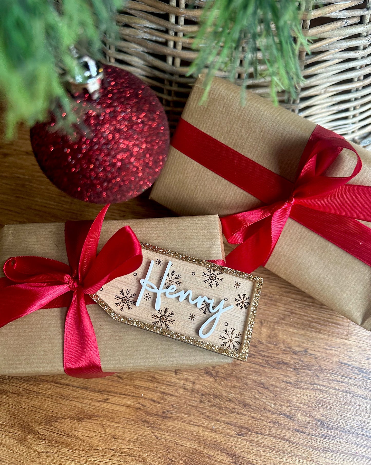 Personalised Sparkly Gift Tag