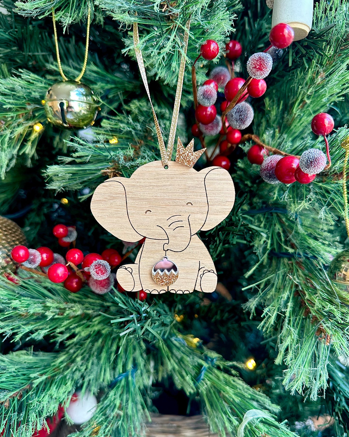 Sparkly Elephant Decoration