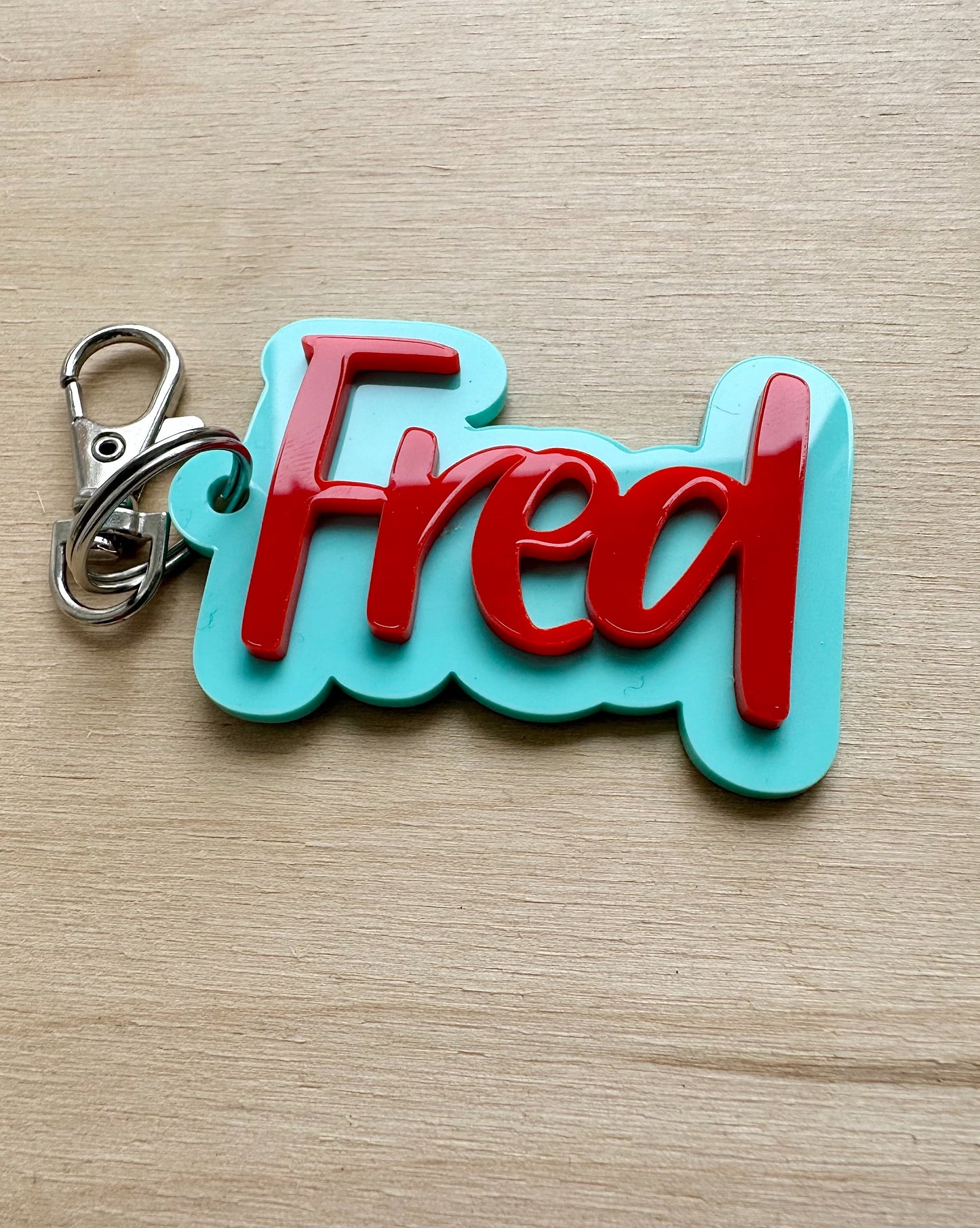 Personalised Acrylic Key Ring