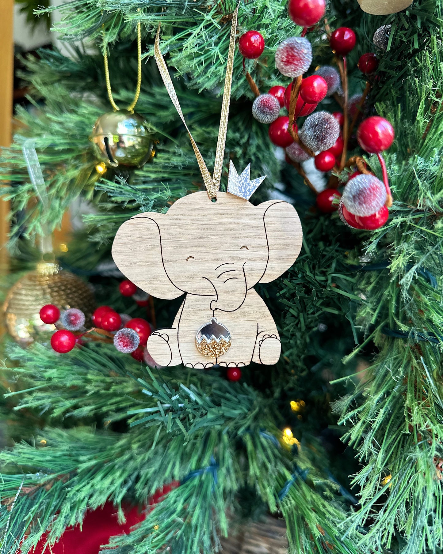 Sparkly Elephant Decoration
