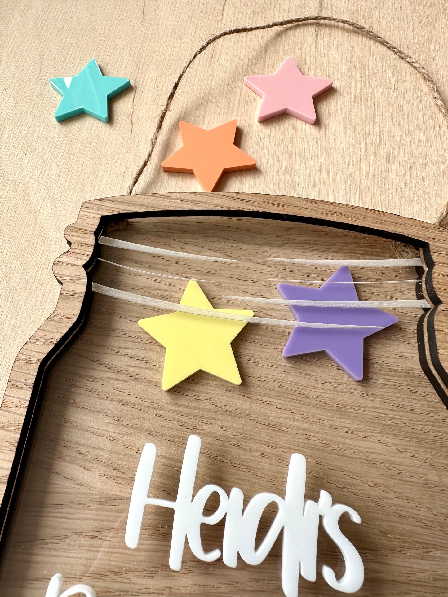 Personalised Reward Jar - Star Tokens