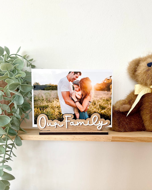 Family Freestanding Photo Frame