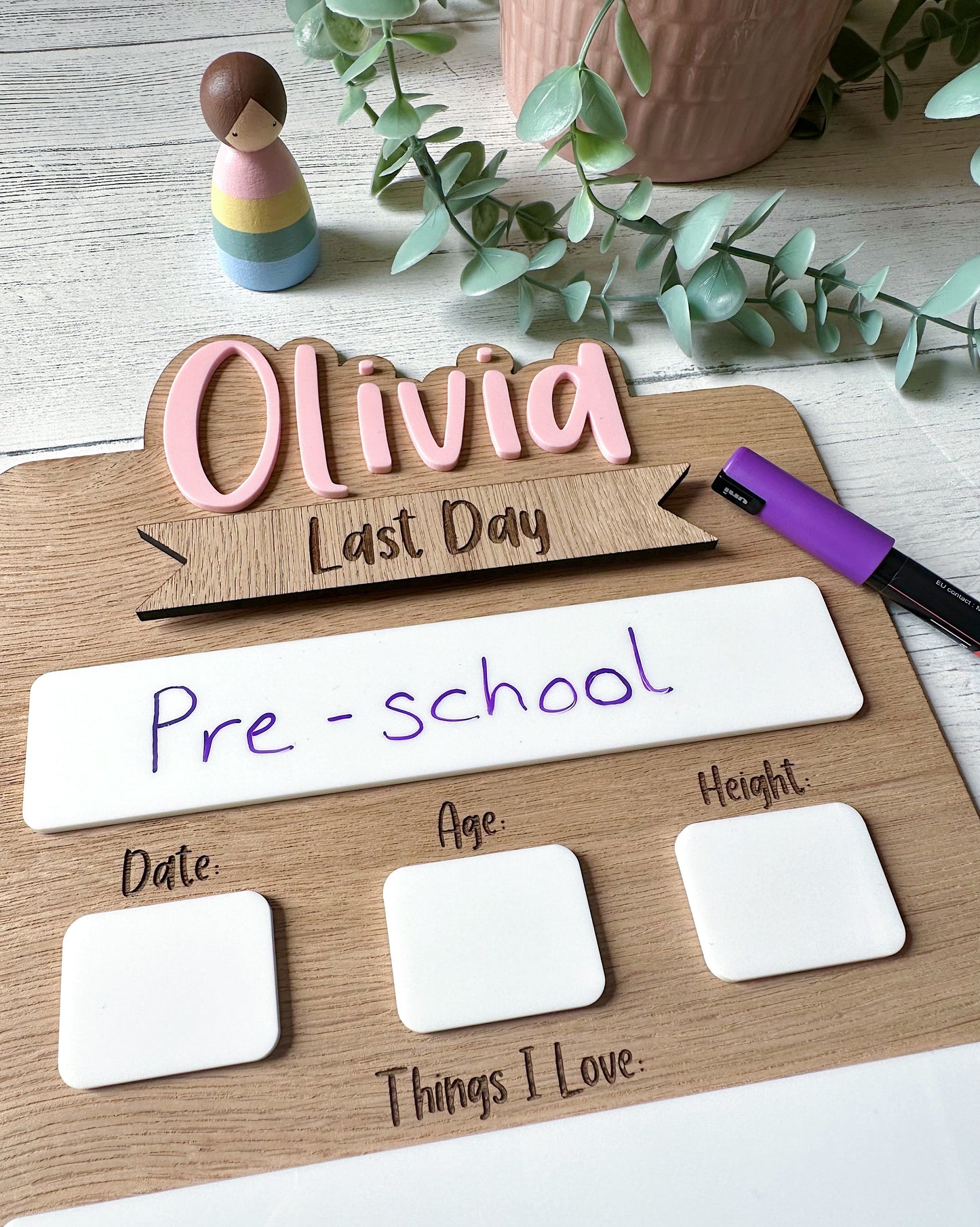 First and Last Day of School Sign