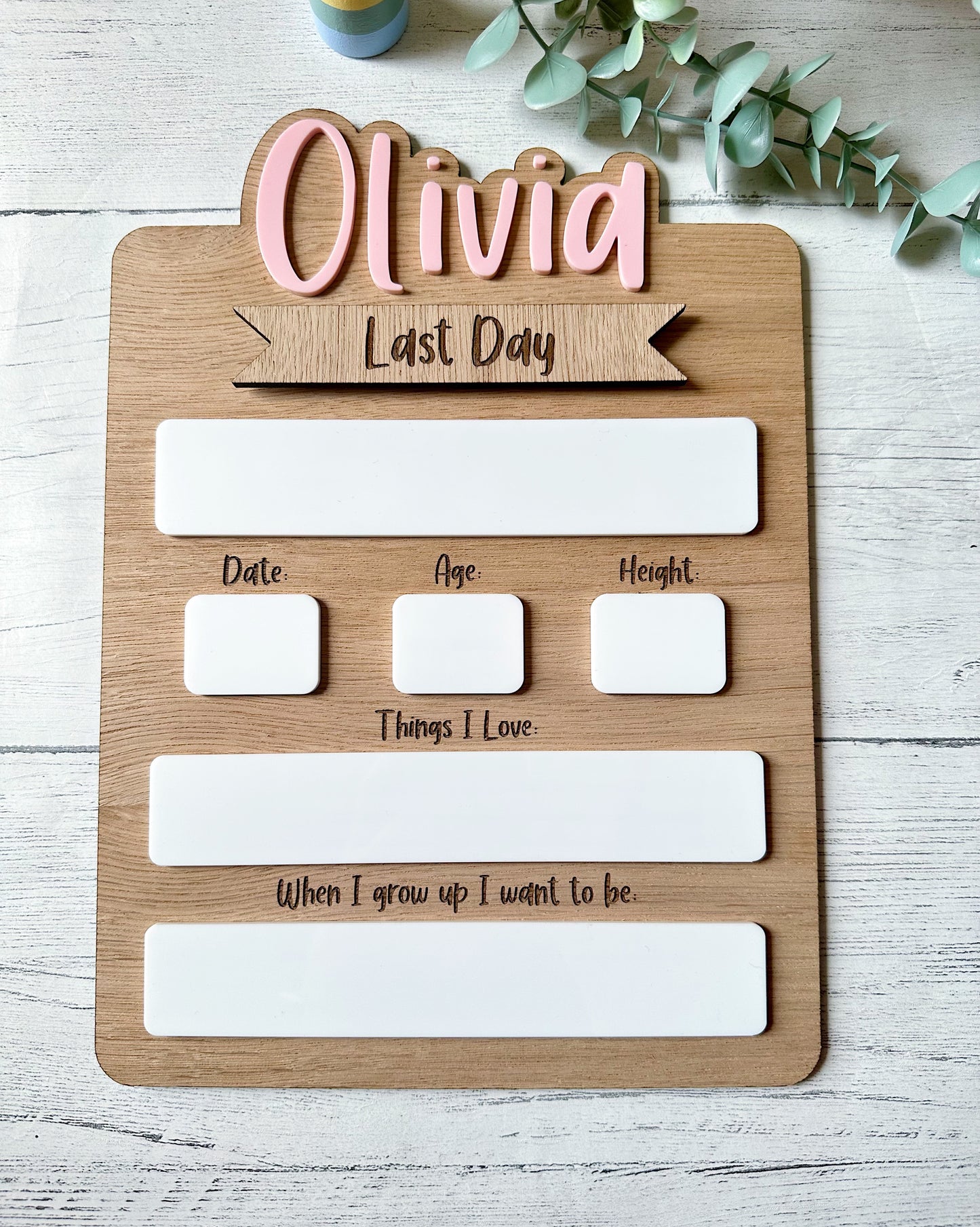 First and Last Day of School Sign