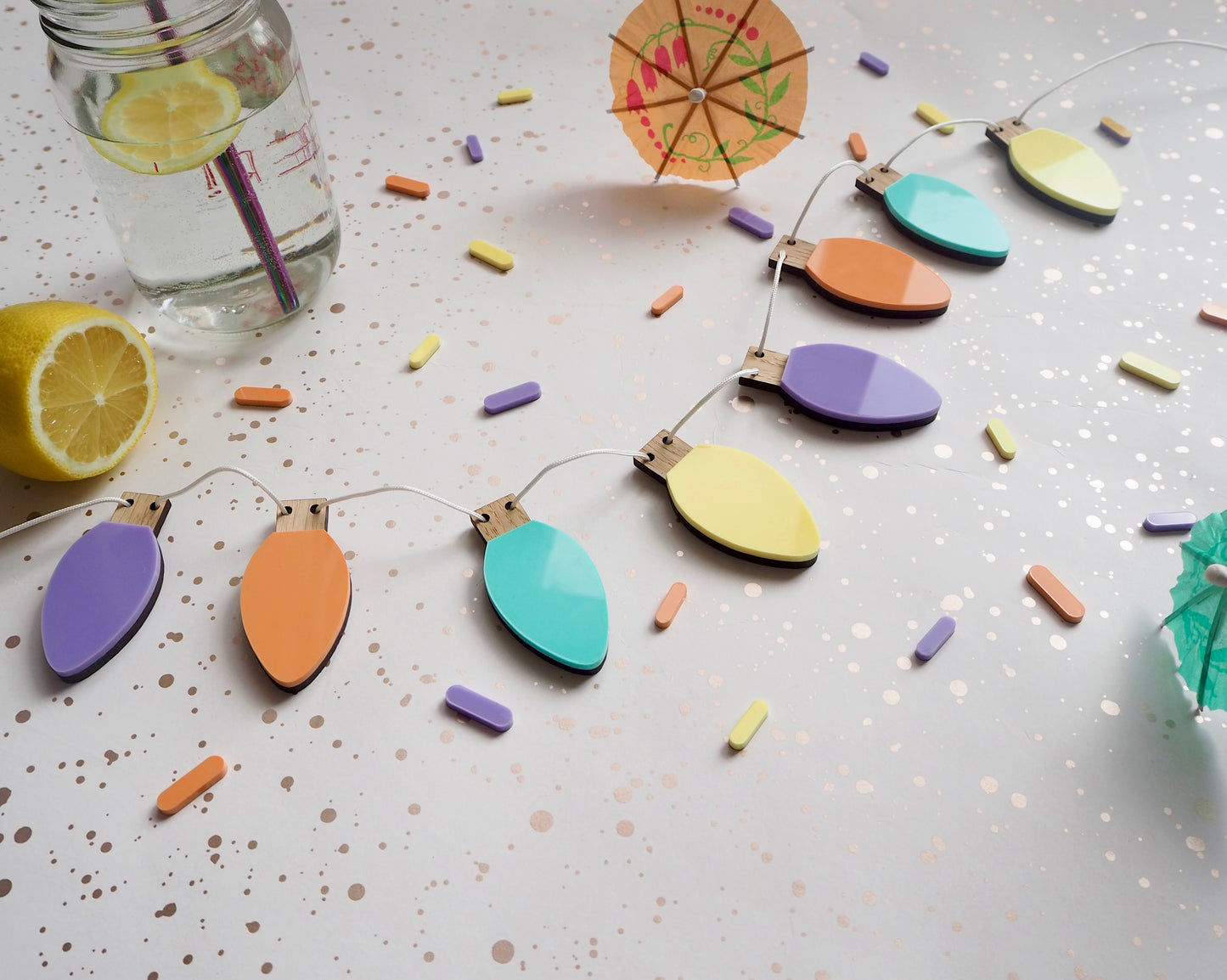 Multicoloured Fairy Light Garland