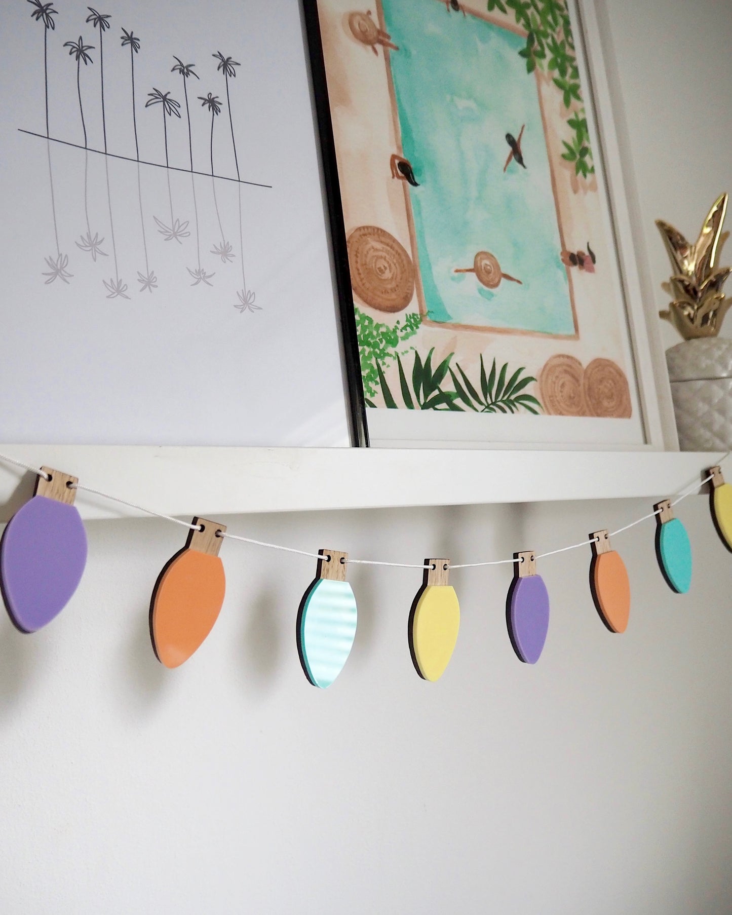 Multicoloured Fairy Light Garland