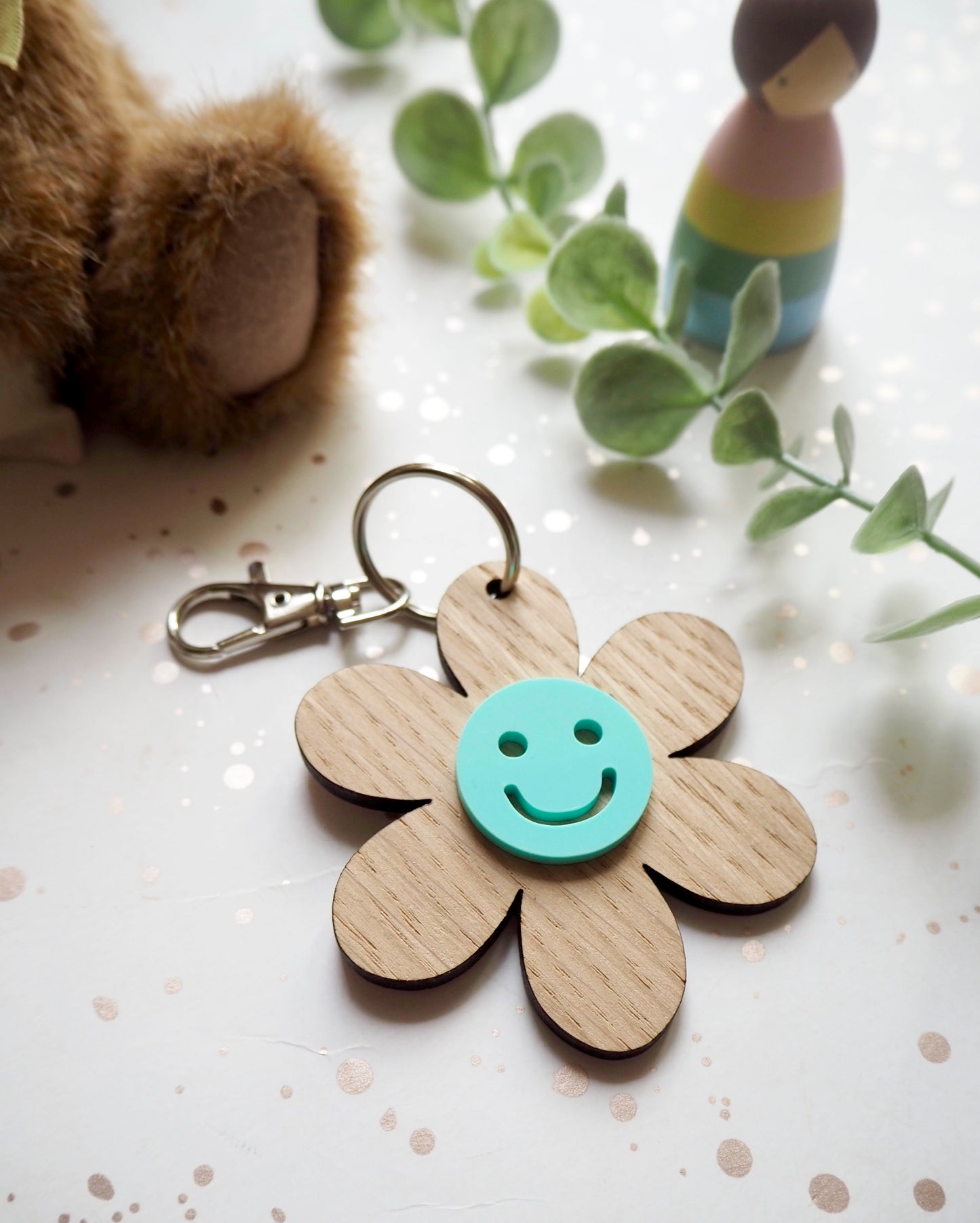 Happy Daisy Key Ring