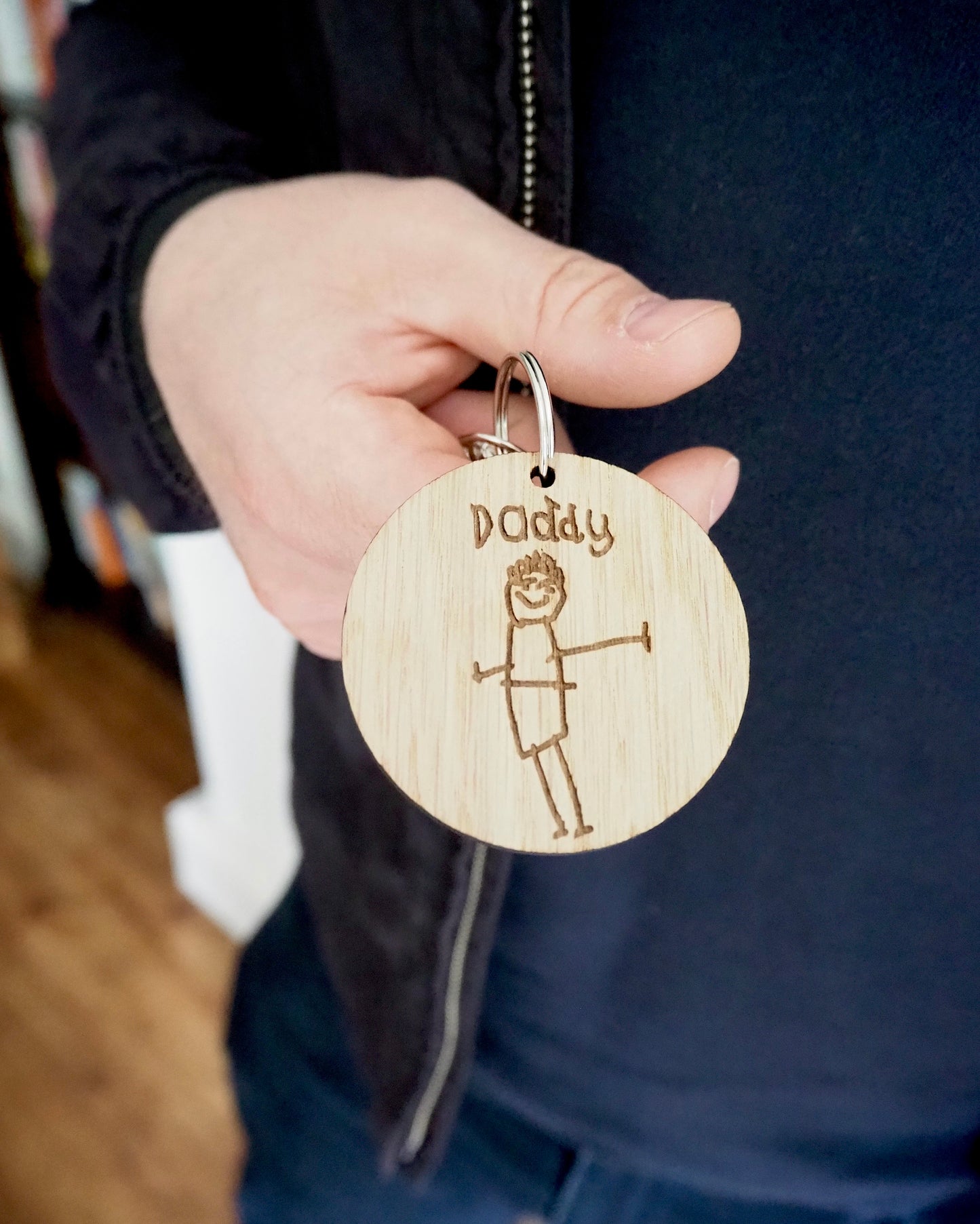 Children's Drawing Key Ring