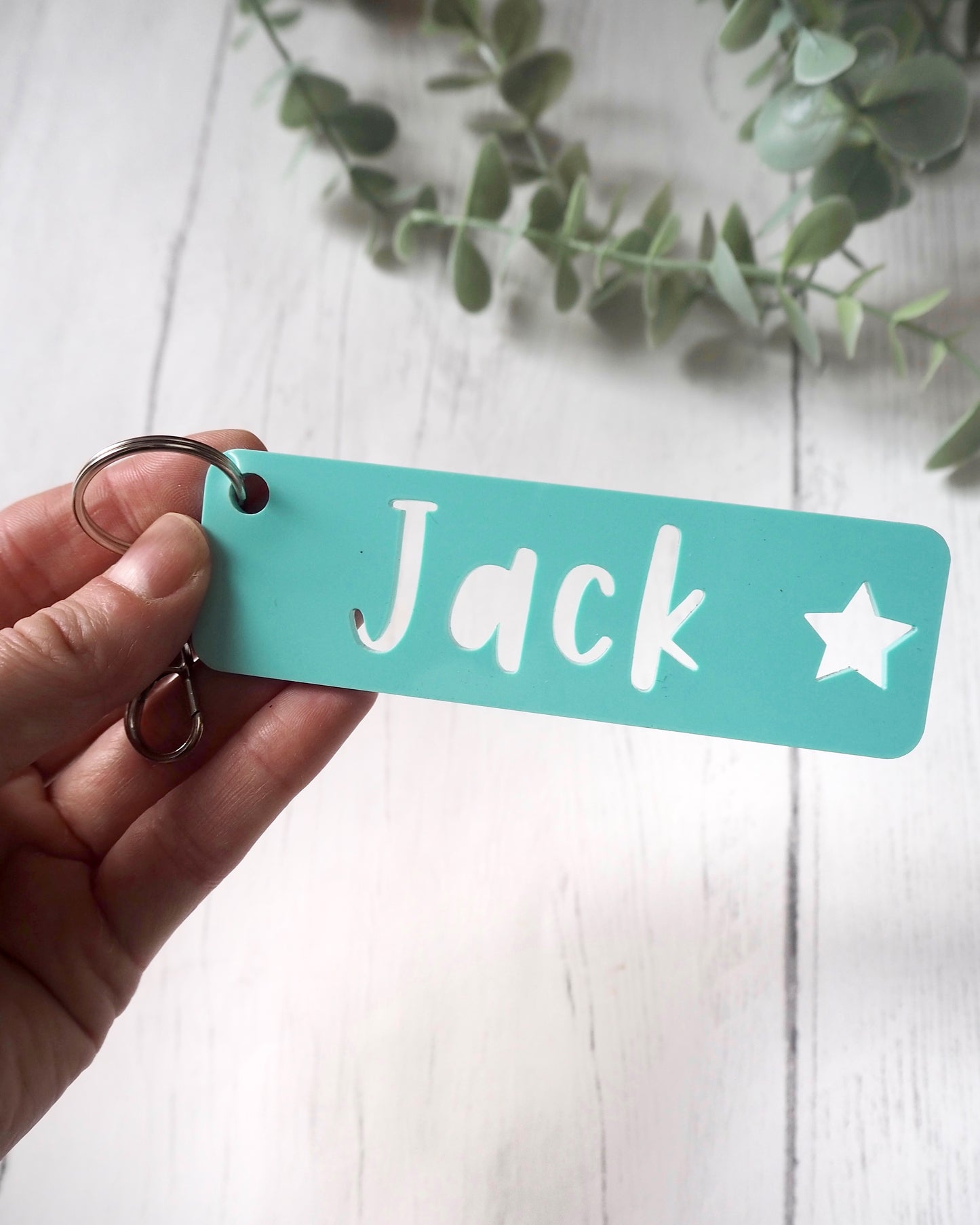 Acrylic Name Key Ring