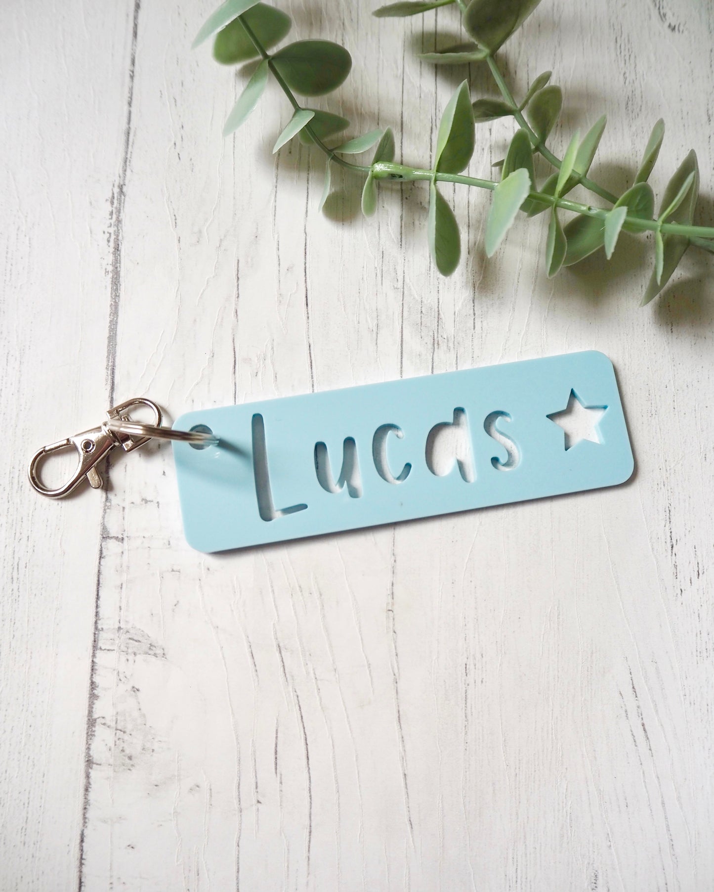 Acrylic Name Key Ring