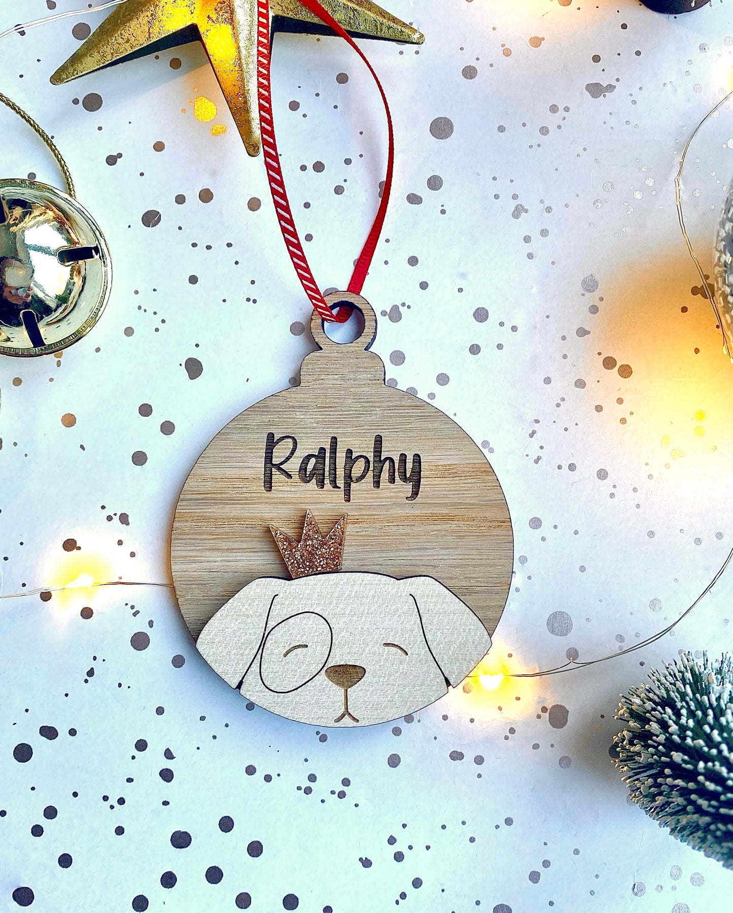 Personalised Dog Christmas Decoration