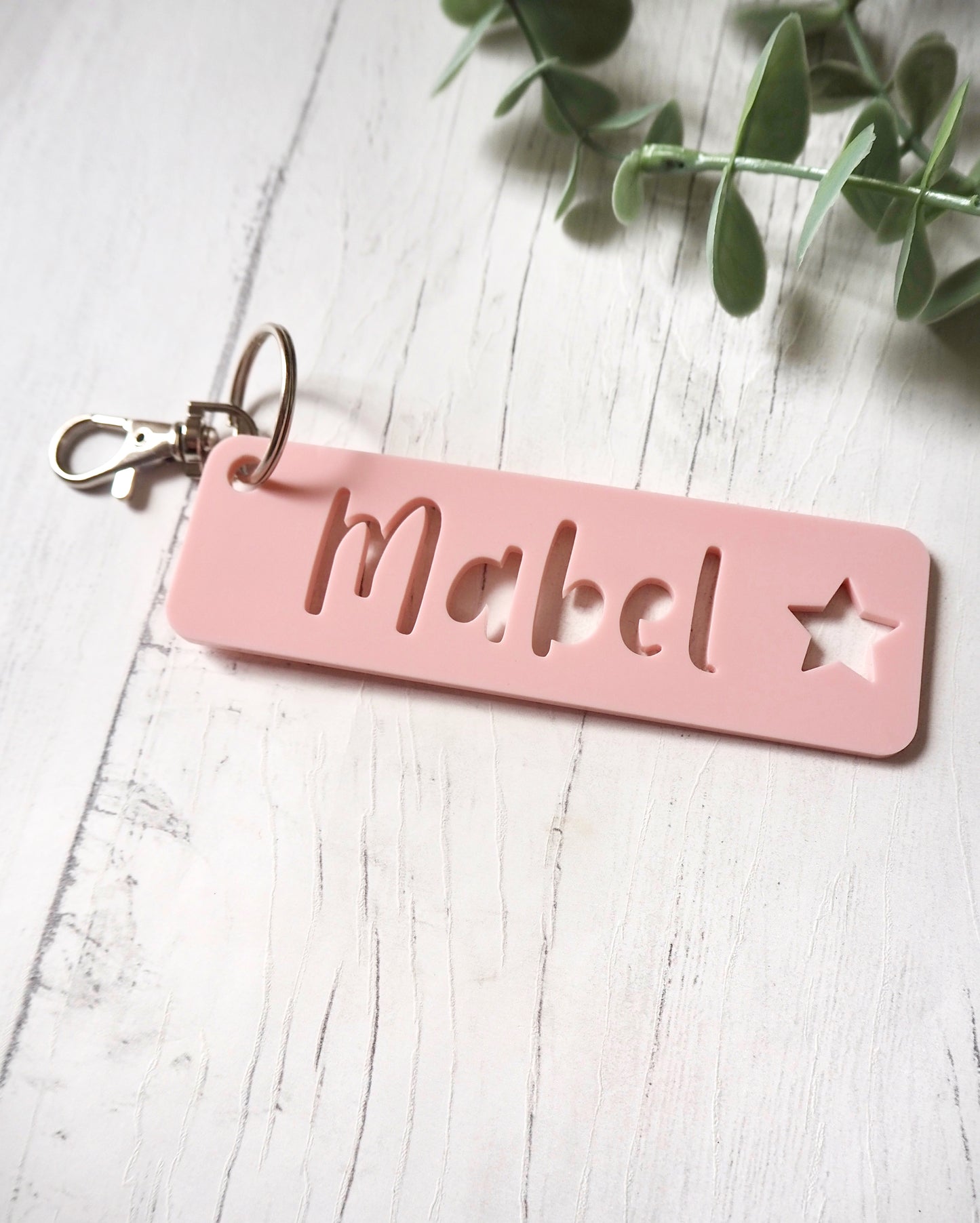 Acrylic Name Key Ring