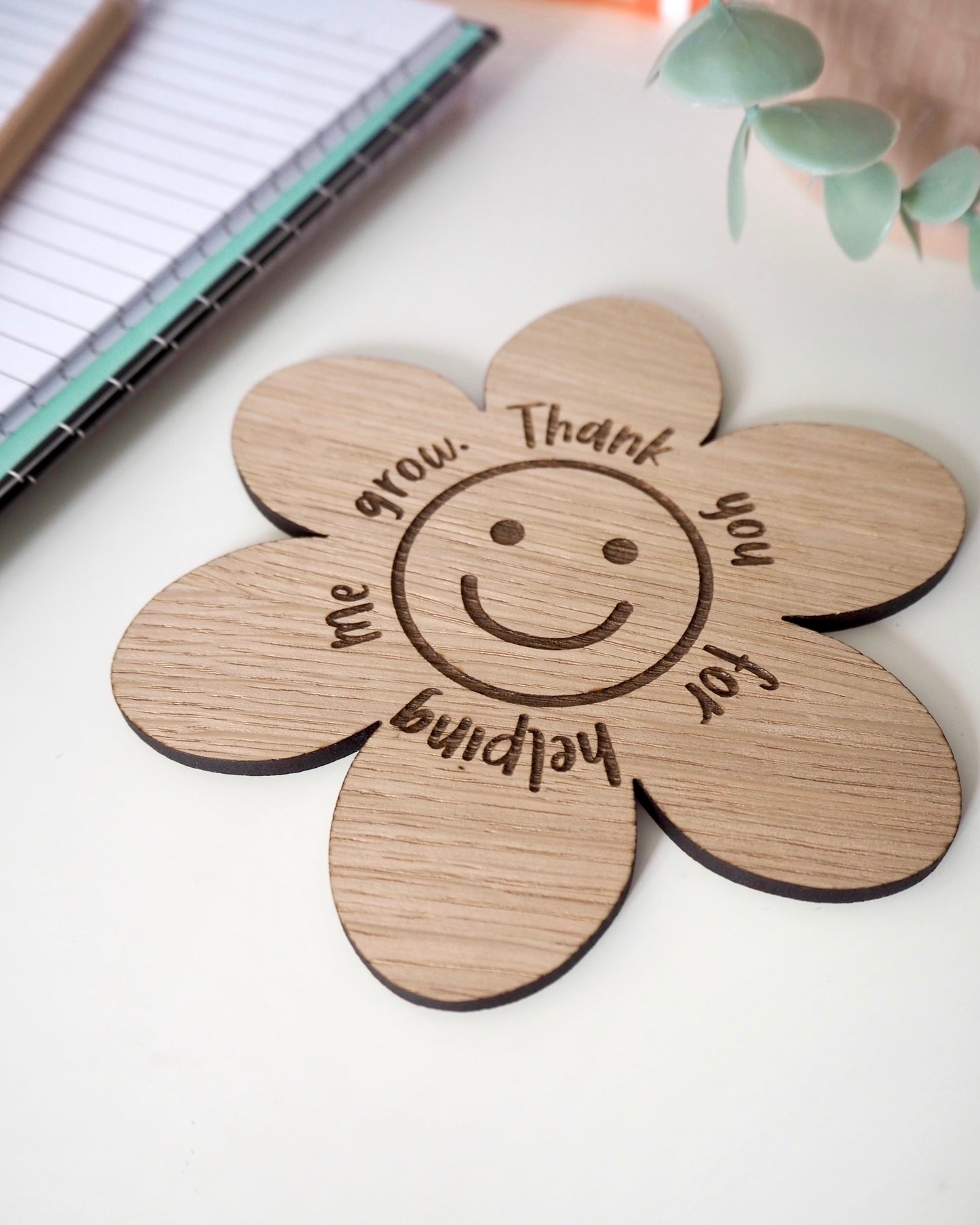 Thank You For Helping Me Grow Coaster