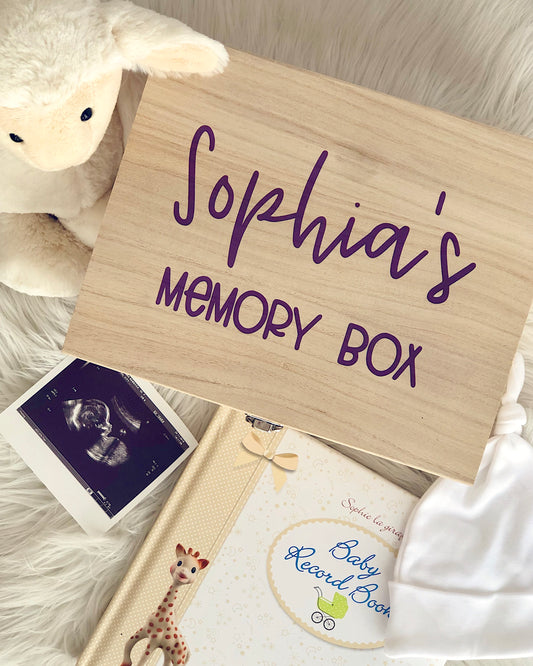 Special memories to keep in your baby's memory box