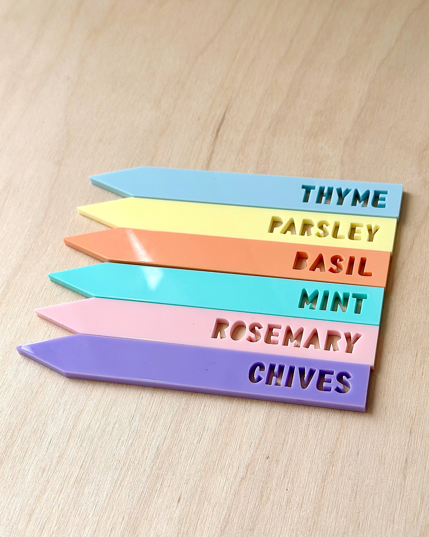 Herb Plant Labels - Pastel Set