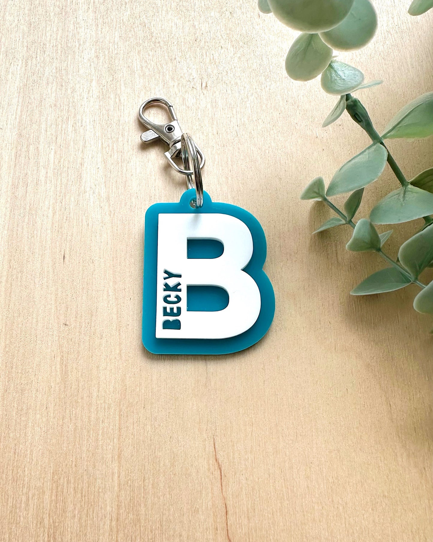 Personalised Initial Key Ring