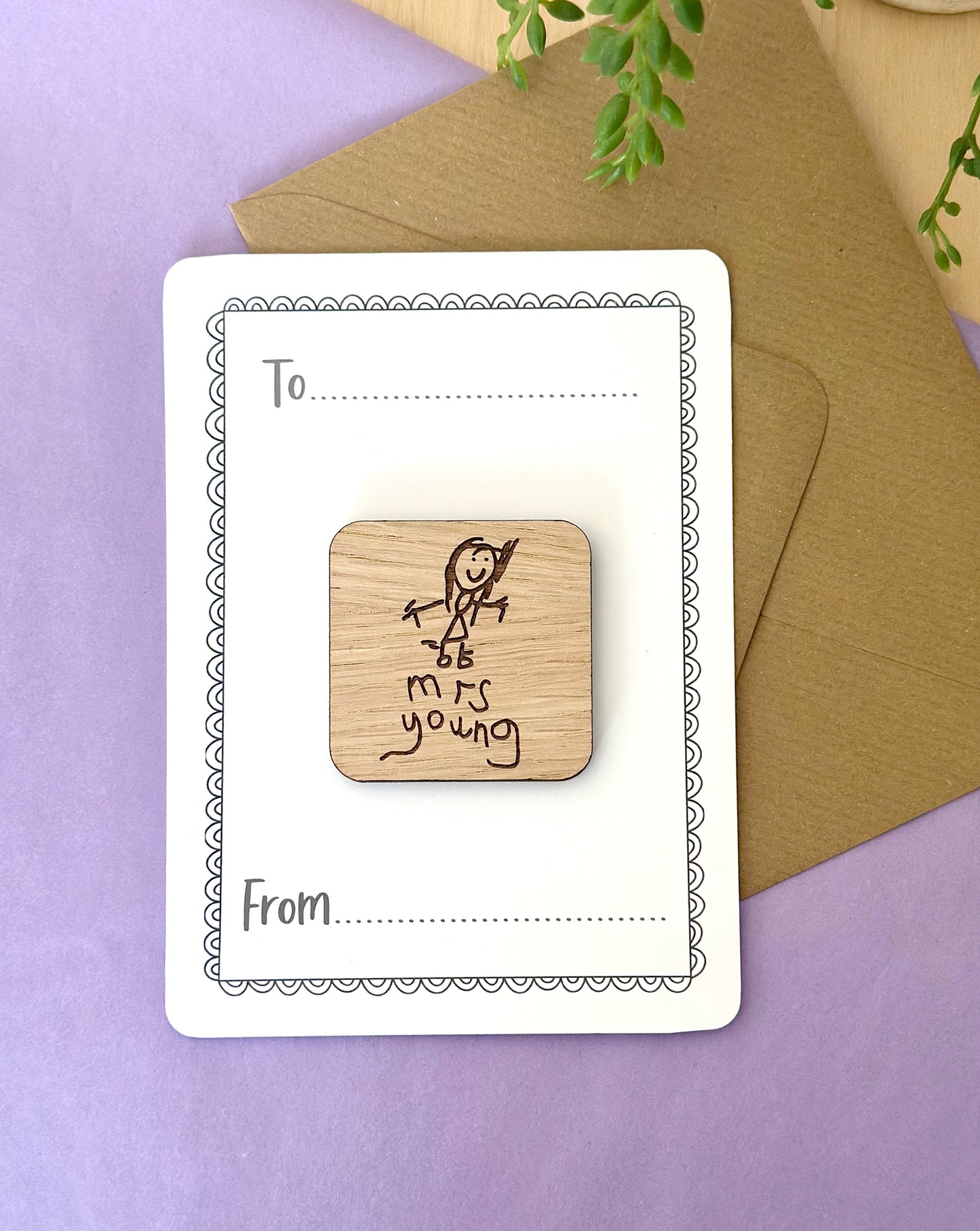 Children's Drawing Fridge Magnet