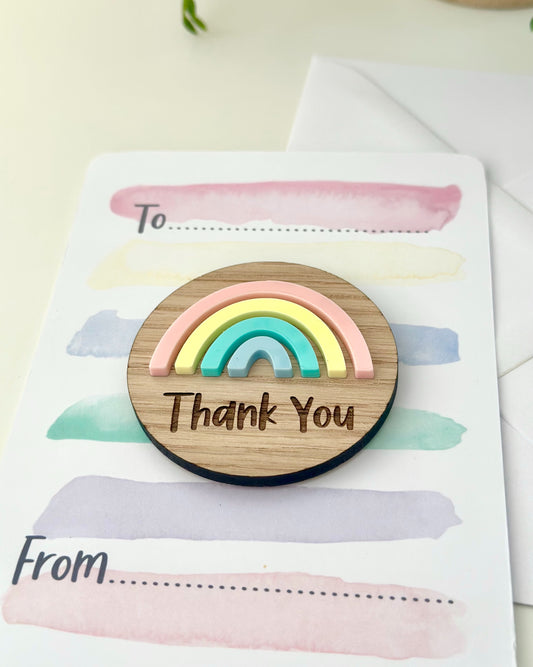 Rainbow Thank You Magnet