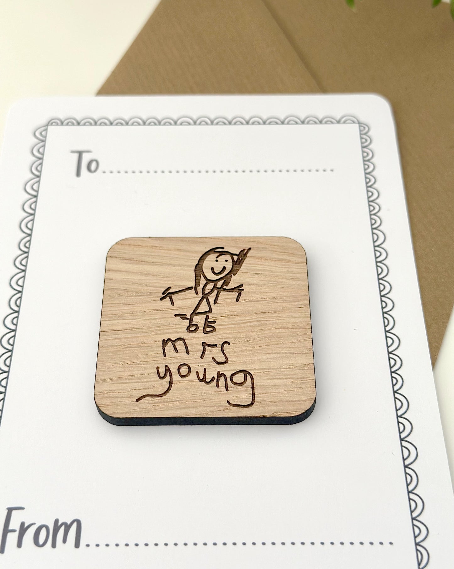 Children's Drawing Fridge Magnet