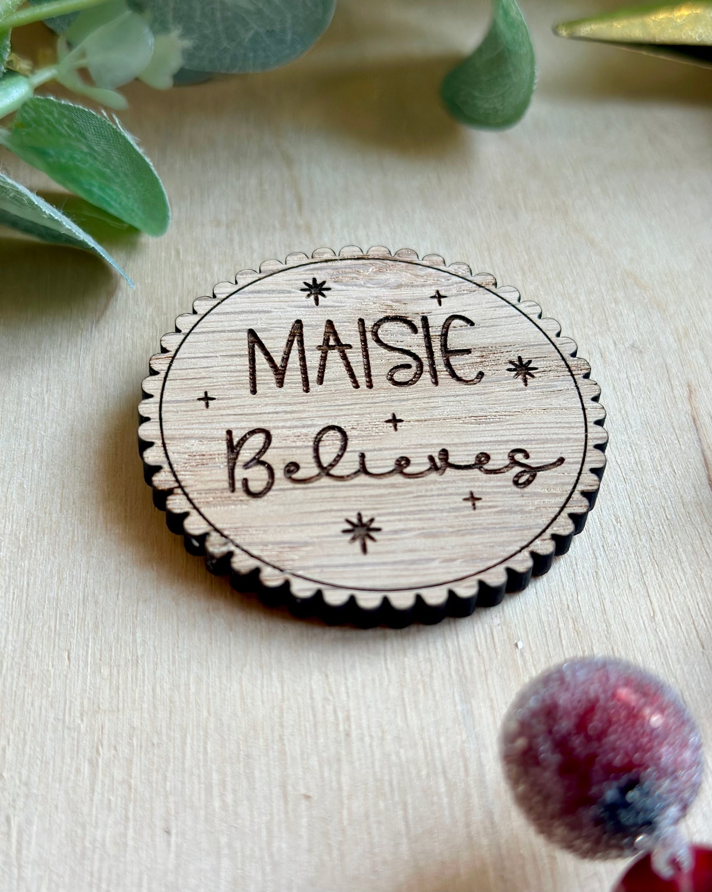 Personalised Believe Badge