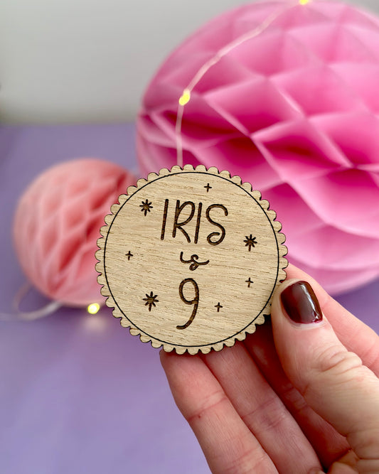 Personalised Birthday Badge