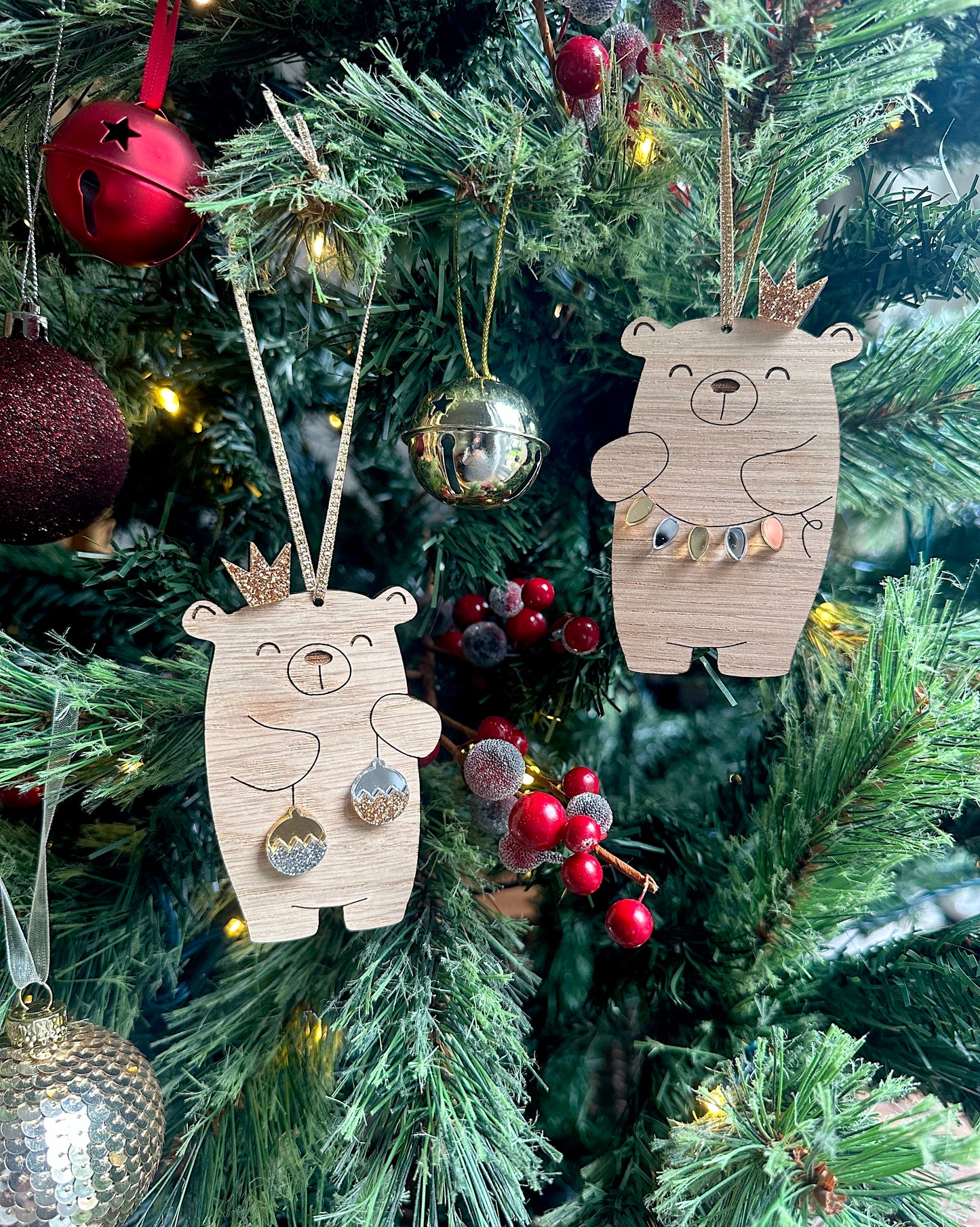 Sparkly Christmas Bears