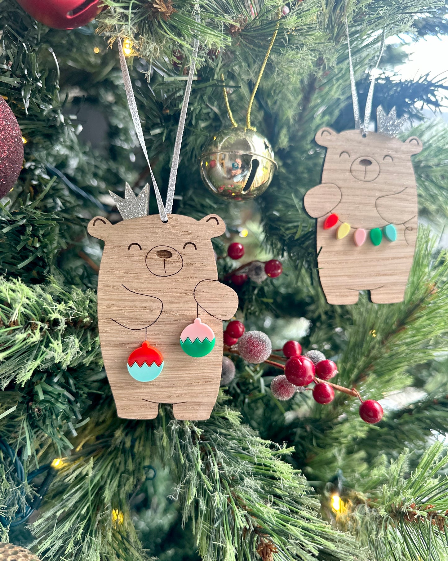 Colourful Christmas Bears