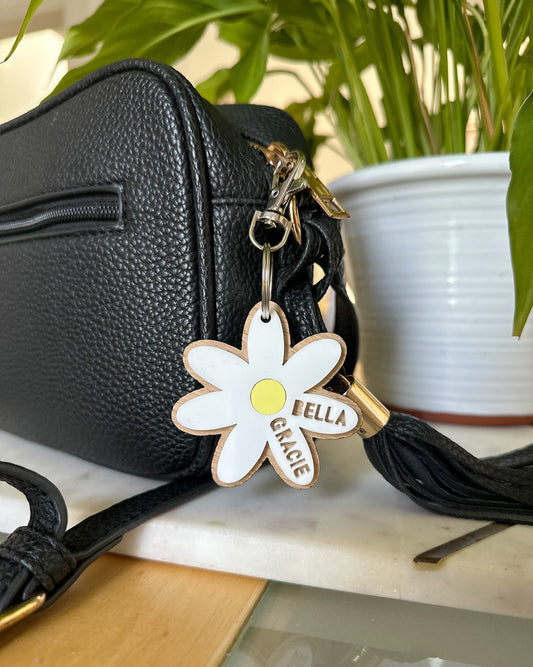 Personalised Daisy Key Ring