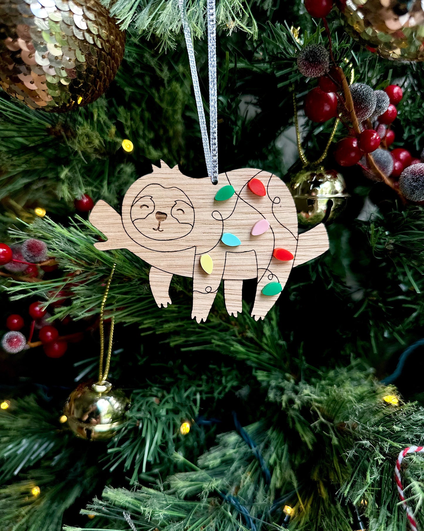 Sloth Christmas Decoration