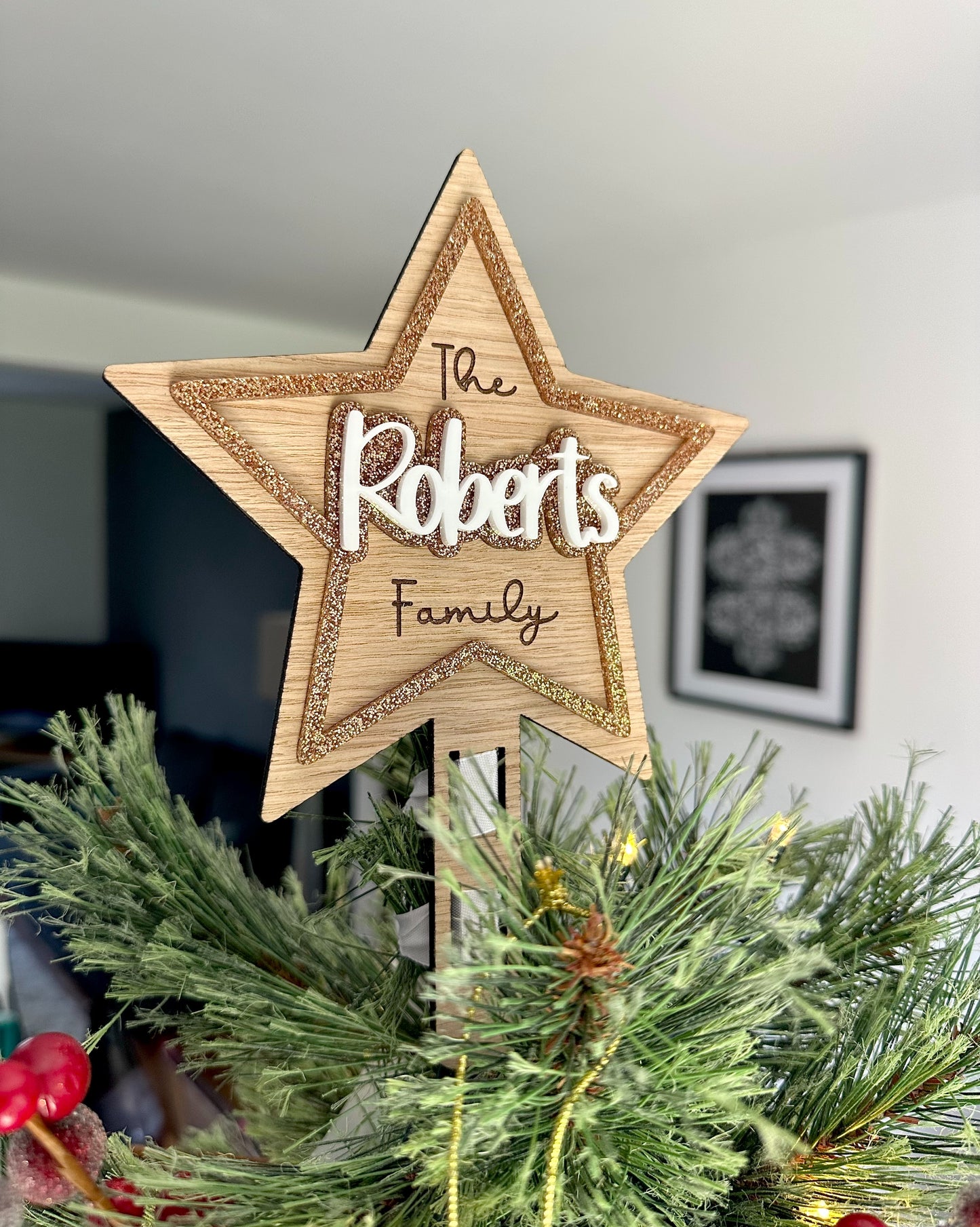 Personalised Christmas Tree Topper