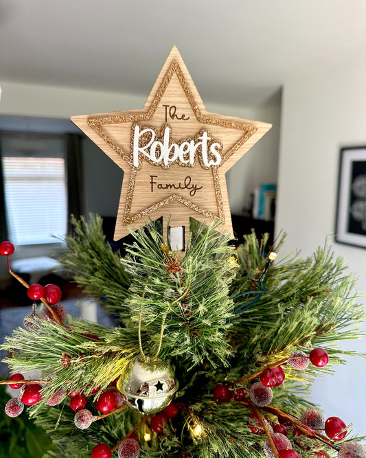 Personalised Christmas Tree Topper