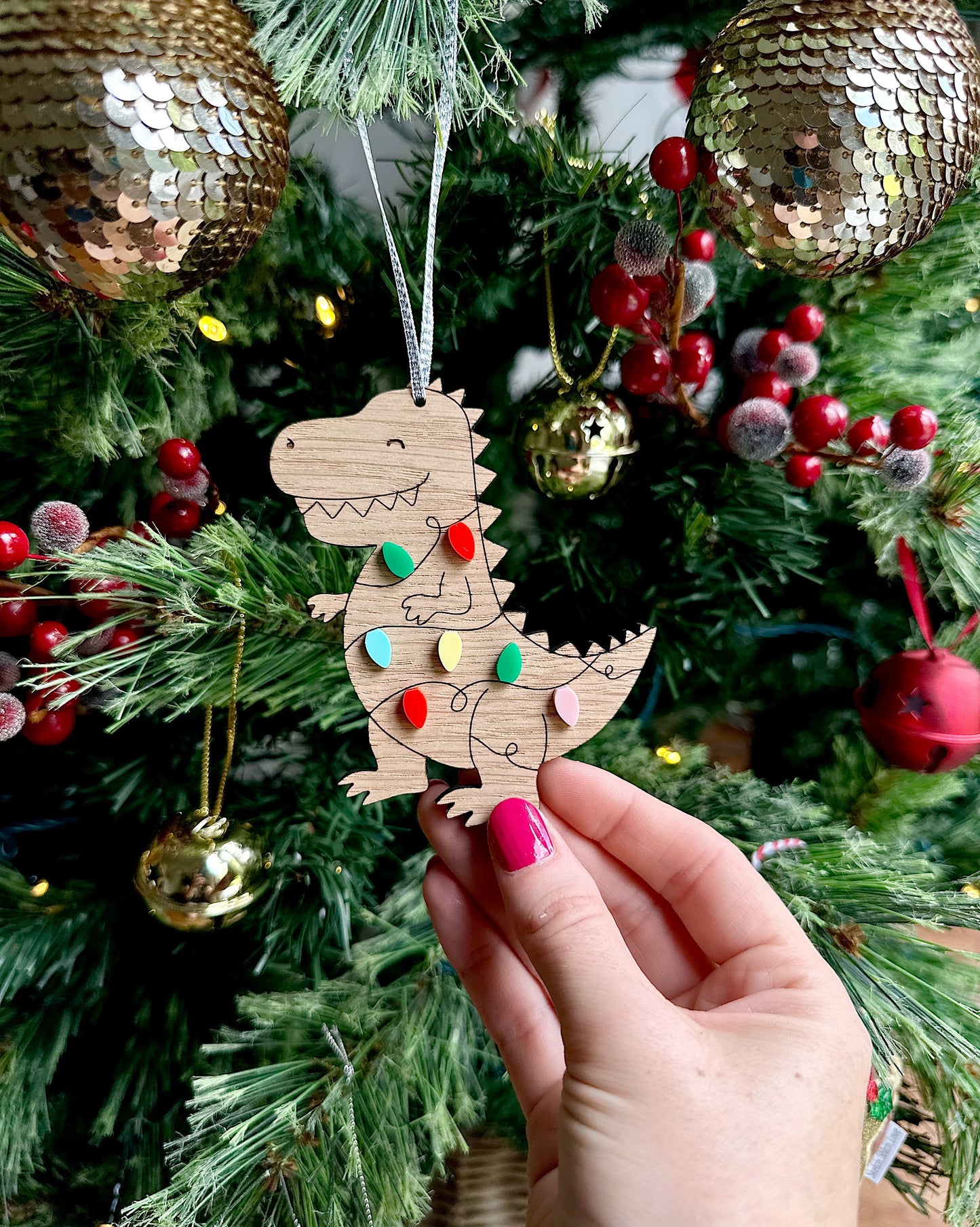 T-Rex Christmas Decoration