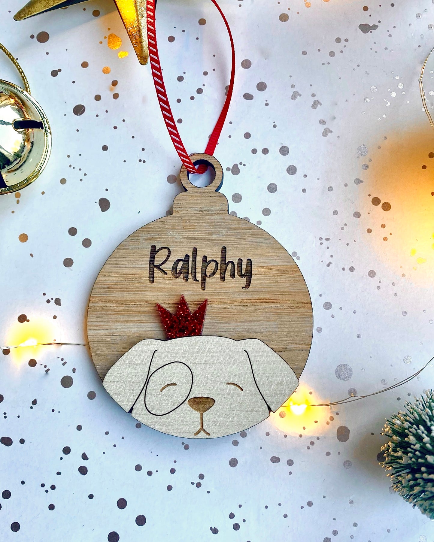 Personalised Dog Christmas Decoration