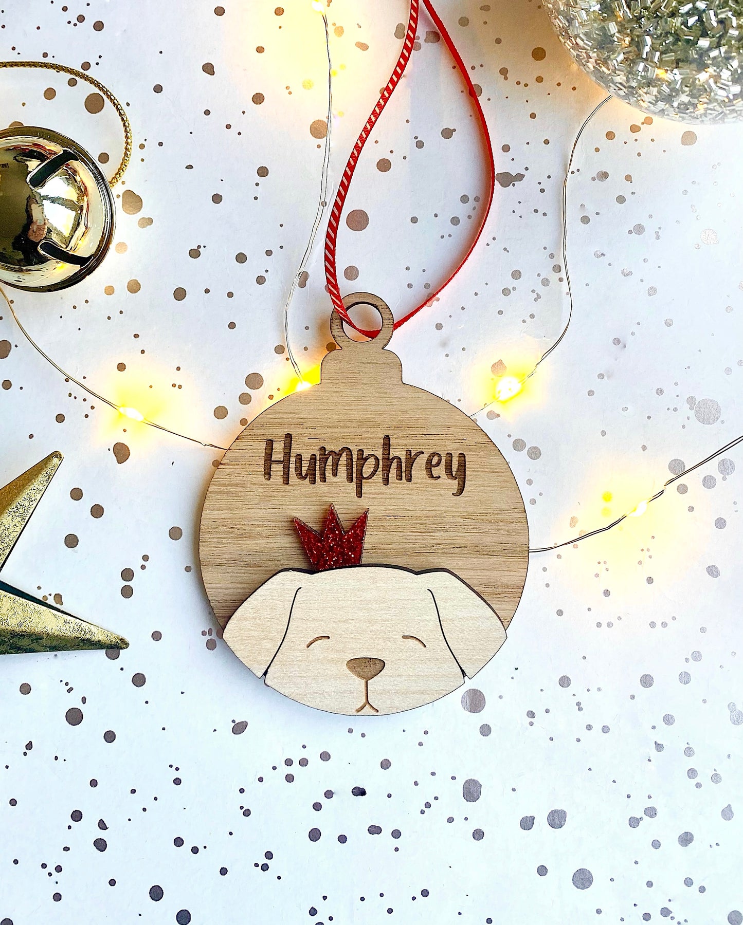 Personalised Dog Christmas Decoration