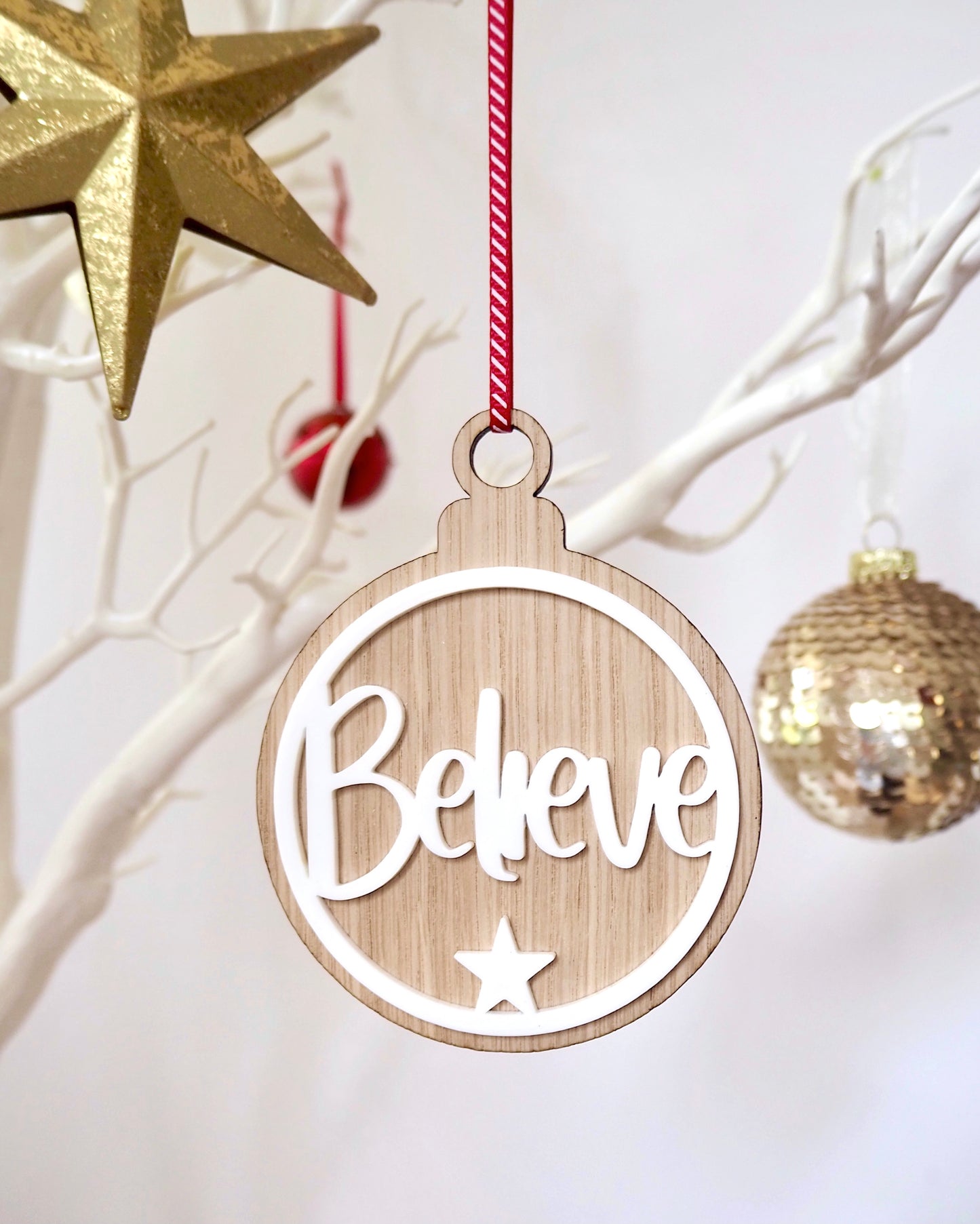 Believe Christmas Bauble